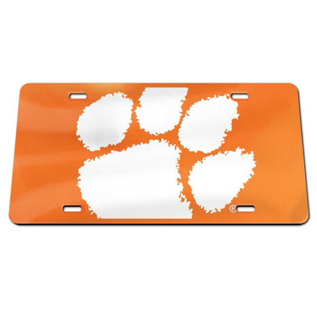 Matrícula especial de acrílico MEGA de Clemson Tigers