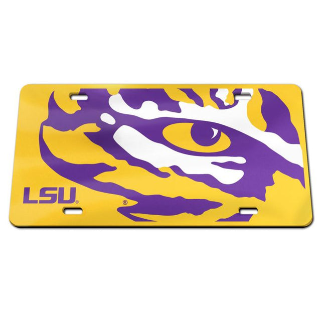 Matrícula especial acrílica MEGA de LSU Tigers