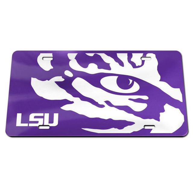 Matrícula especial de acrílico de los LSU Tigers