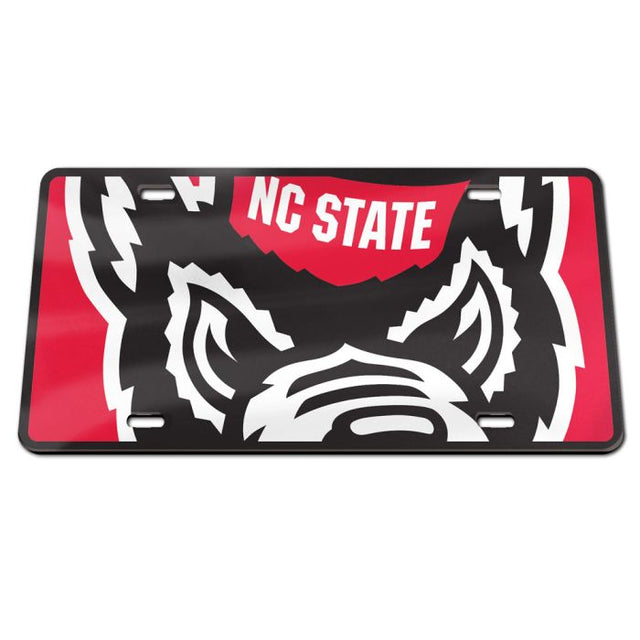 Placa de matrícula de acrílico especial Mega Wolfpack de NC State