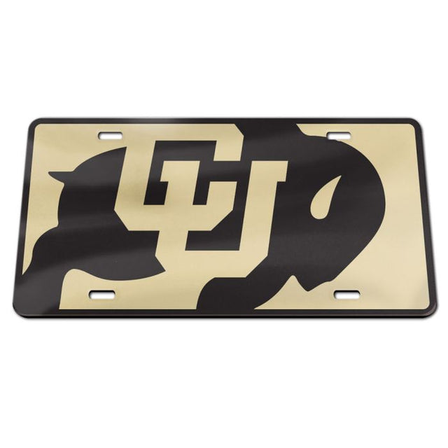 Colorado Buffaloes CARBON Specialty Acrylic License Plate