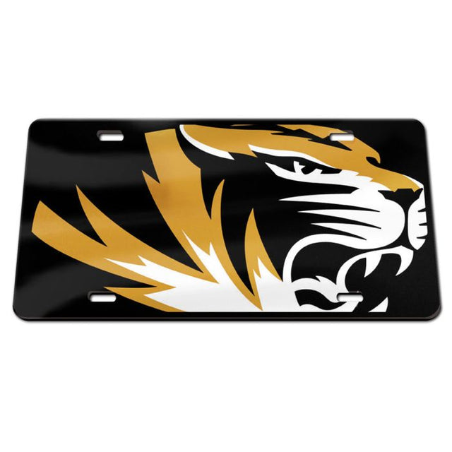 Missouri Tigers CARBON Specialty Acrylic License Plate