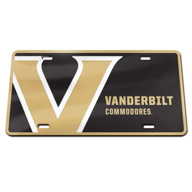 Vanderbilt Commodores Specialty Acrylic License Plate