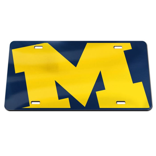 Michigan Wolverines MEGA Specialty Acrylic License Plate