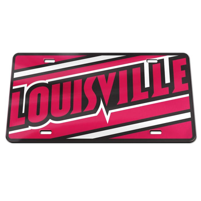 Louisville Cardinals MEGA Specialty Acrylic License Plate