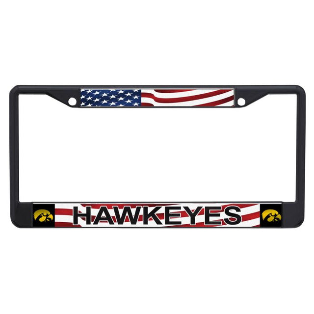 Iowa Hawkeyes PATRIOTIC Lic Plt Frame S/L Printed