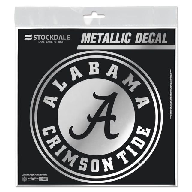 Alabama Crimson Tide Decal Metallic 6" x 6"