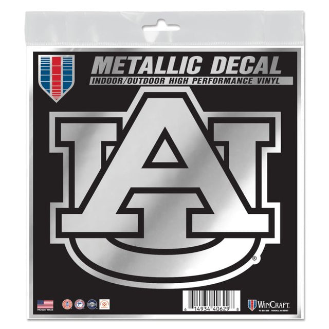 Auburn Tigers Decal Metallic 6" x 6"