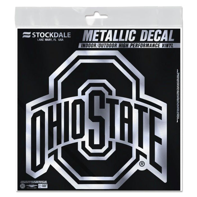 Ohio State Buckeyes Decal Metallic 6" x 6"