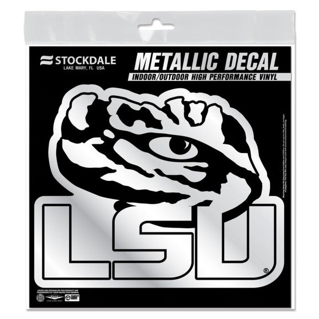 Calcomanía metálica de los LSU Tigers de 6" x 6"