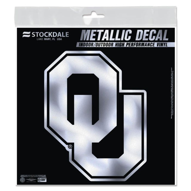 Oklahoma Sooners Decal Metallic 6" x 6"