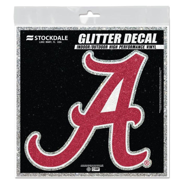 Alabama Crimson Tide Decal Glitter 6" x 6"