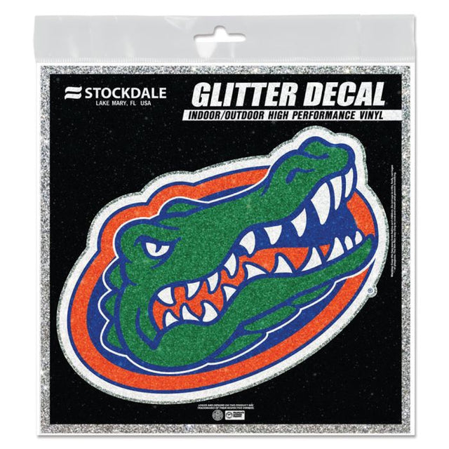 Florida Gators Decal Glitter 6" x 6"