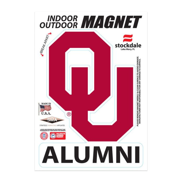 Imanes para exteriores de Oklahoma Sooners de 5" x 7"