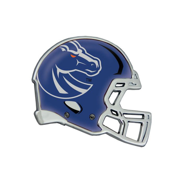 Emblema de metal cromado abovedado para casco de los Boise State Broncos