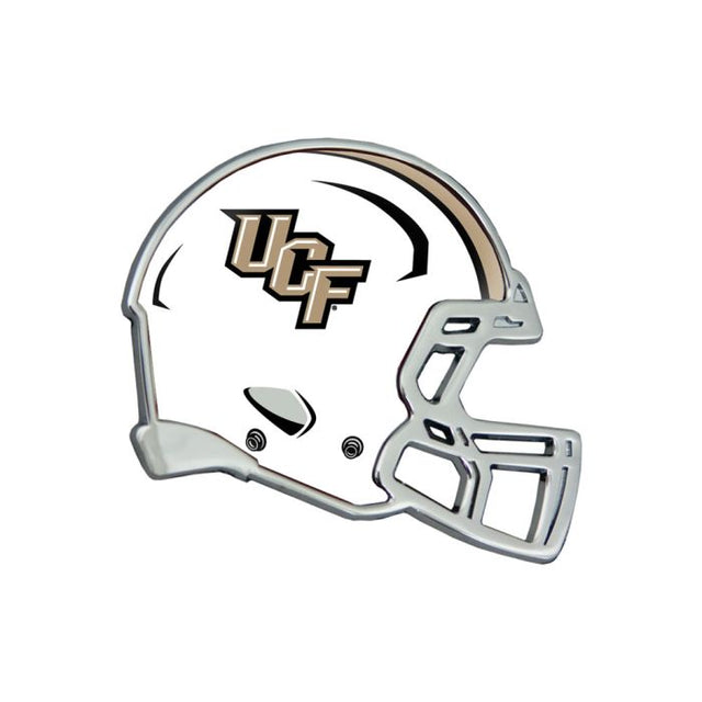 Emblema de metal cromado abovedado para casco de los UCF Knights