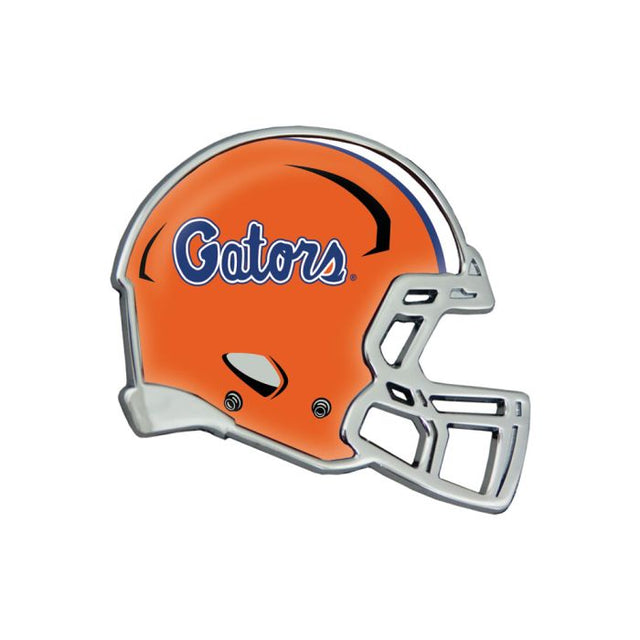 Emblema de metal cromado abovedado para CASCO Florida Gators