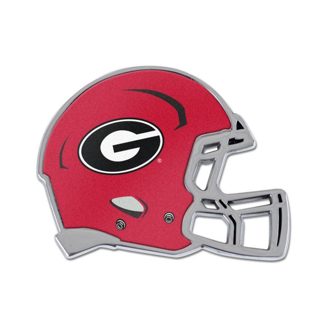 Georgia Bulldogs HELMET Chrome Metal Domed Emblem