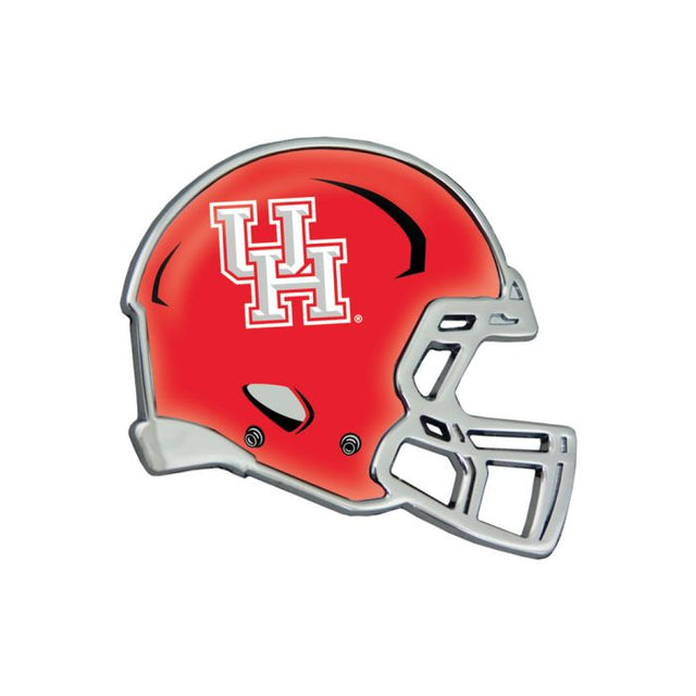 Emblema de metal cromado abovedado para casco de los Houston Cougars