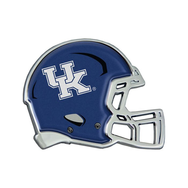 Emblema de metal cromado abovedado para casco de Kentucky Wildcats