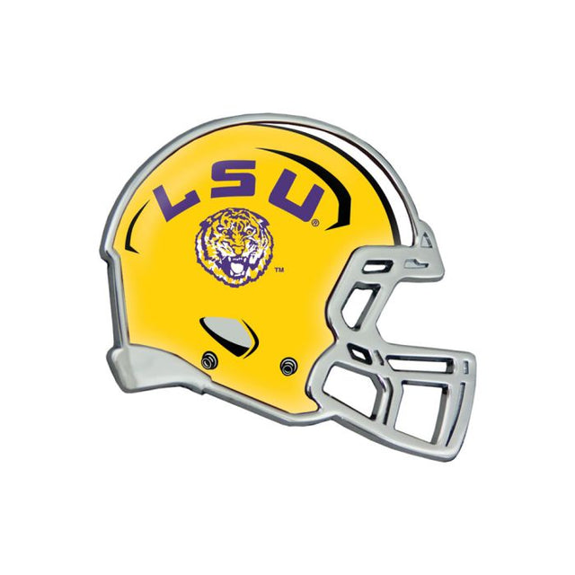 Emblema de metal cromado abovedado para casco de los LSU Tigers