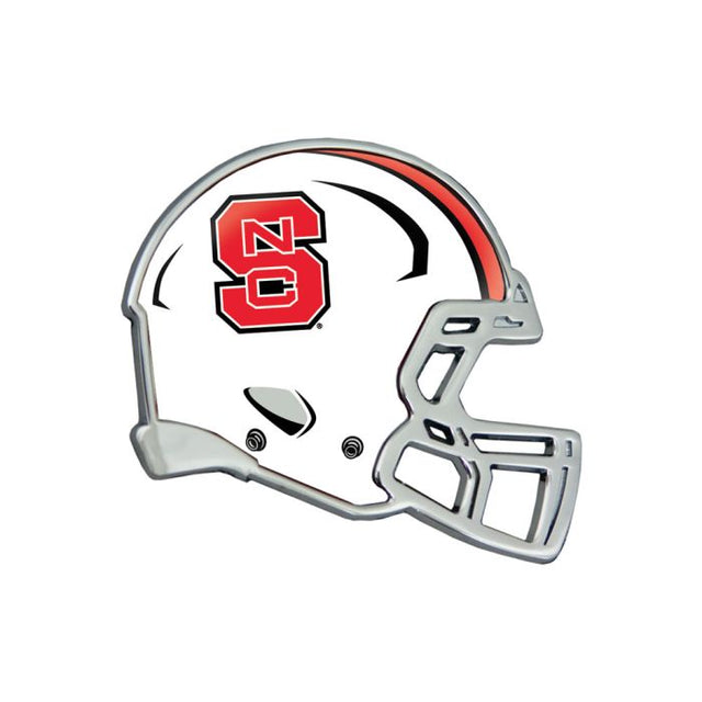 Emblema de metal cromado abovedado para CASCO NC State Wolfpack