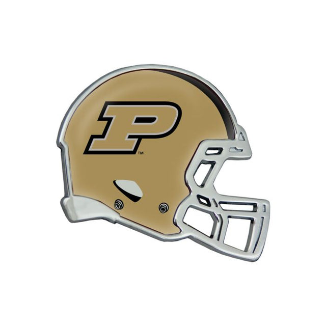 Emblema de metal cromado abovedado para casco de Purdue Boilermakers