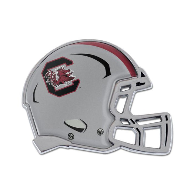 South Carolina Gamecocks HELMET Chrome Metal Domed Emblem