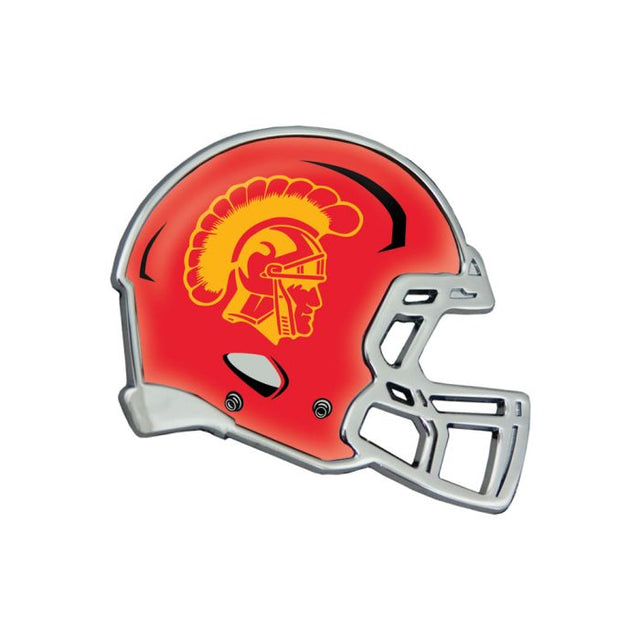 USC Trojans HELMET Chrome Metal Domed Emblem