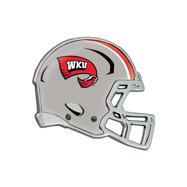 Western Kentucky Hilltoppers HELMET Chrome Metal Domed Emblem