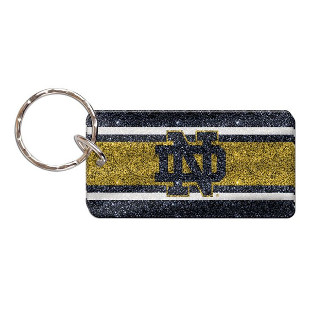 Notre Dame Fighting Irish STRIPES Keychain Rectangle