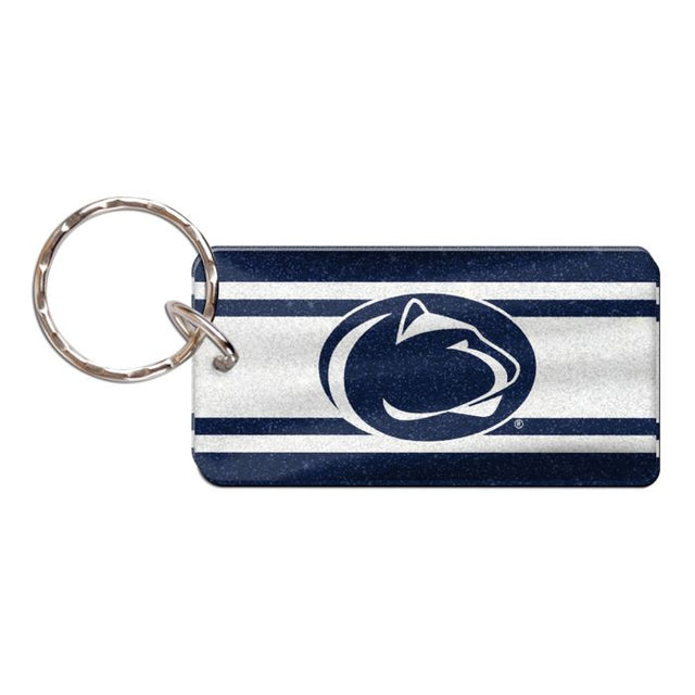 Penn State Nittany Lions STRIPES Keychain Rectangle