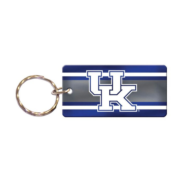 Llavero rectangular con rayas de Kentucky Wildcats