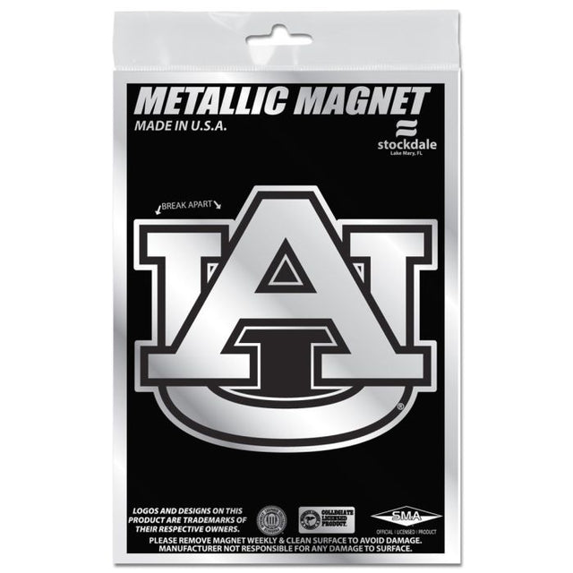 Auburn Tigers Metallic Magnets 3" x 5"