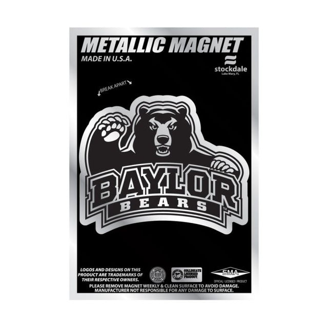 Baylor Bears Metallic Magnets 3" x 5"