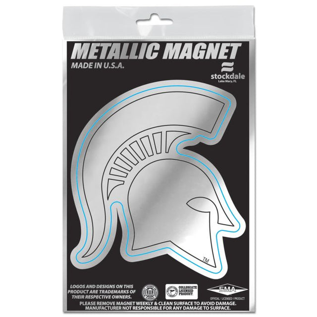 Michigan State Spartans Metallic Magnets 3" x 5"