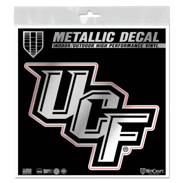 Calcomanía metálica de los UCF Knights de 6" x 6"