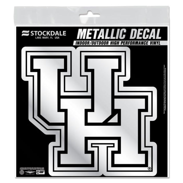 Houston Cougars Decal Metallic 6" x 6"