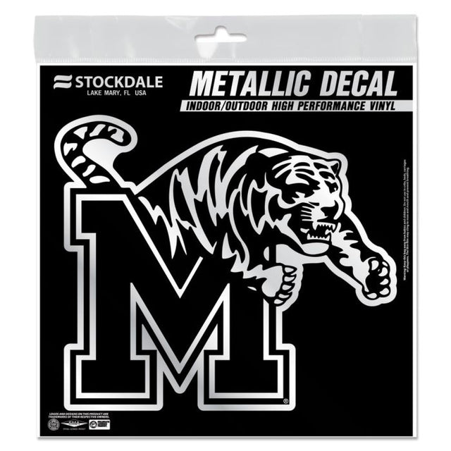 Memphis Tigers Decal Metallic 6" x 6"