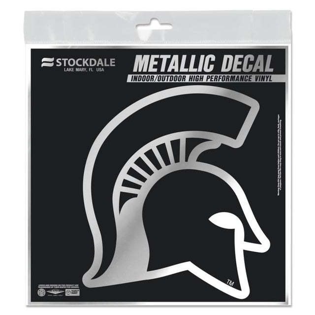 Michigan State Spartans Decal Metallic 6" x 6"