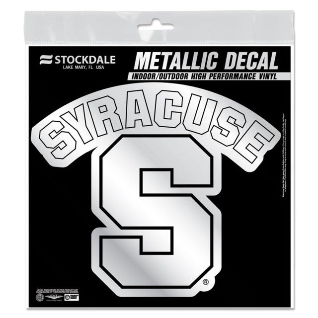 Syracuse Orange Decal Metallic 6" x 6"