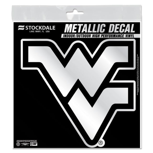 West Virginia Mountaineers Decal Metallic 6" x 6"