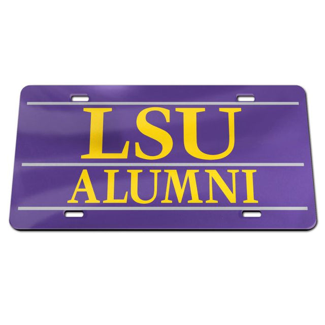 LSU Tigers Specialty Acrylic License Plate