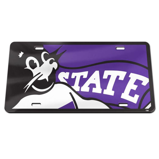 Kansas State Wildcats MEGA Specialty Acrylic License Plate