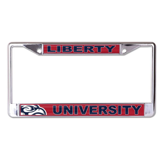 Liberty Flames Lic Plt Frame S/L Printed