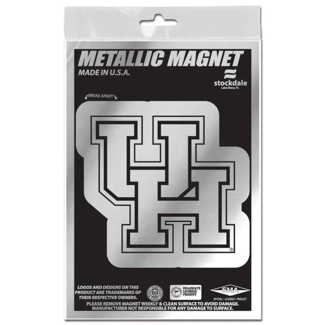 Houston Cougars Metallic Magnets 3" x 5"