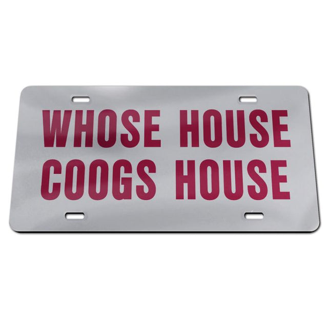 Houston Cougars Acrylic Classic License Plates