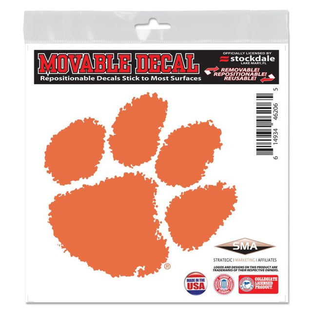 Clemson Tigers All Surface Decal 6" x 6"