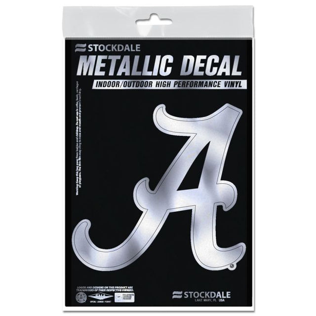 Alabama Crimson Tide Decal Metallic 3" x 5"