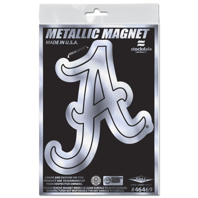 Alabama Crimson Tide Metallic Magnets 3" x 5"